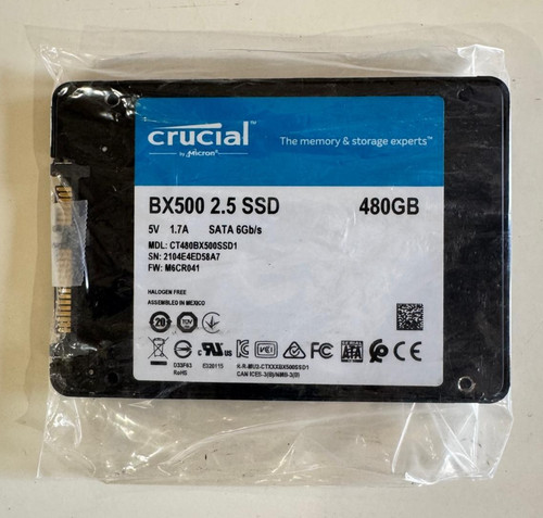 Crucial bx500 ssd 480gb - crucial,