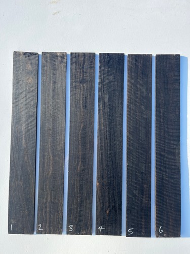 Curly african ebony guitar - african,