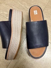 Fitflop Women's Eloise Espadrille Suede Slides Wedge Sandal