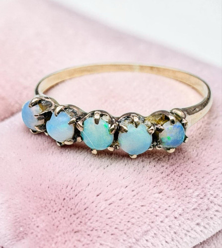 Antique 10k gold opal - 10k,