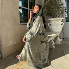 Dubai Women Open Abaya Long