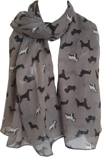 Poodle print scarf - print,