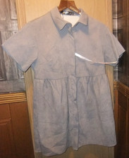 BNWT Petit  Shirt Smock Dress Missguided  Button through Size 8 uk Grey Corduroy