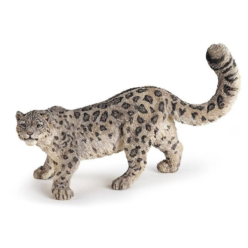 Snow leopard figurine - snow,