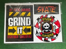 Vintage skateboard sticker - sticker, set