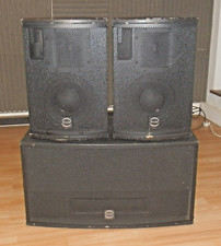 Brooke Audio TM Compact System Passive stereo Bass bin and tops Power Amp Cables