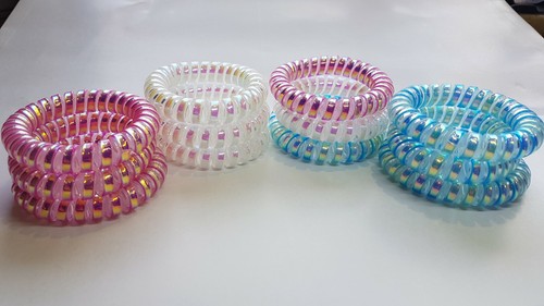 Large thick spiral hair bands - large,