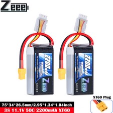 2x Zeee Short 11.1V 2200mAh 3S