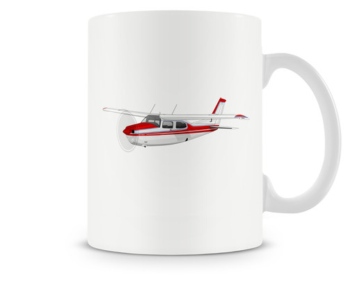 Cessna 210 ceramic coffee - cessna,