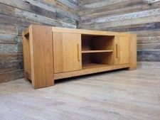 Heavy Blonde Oak Sideboard Credenza TV Stand Loft Living