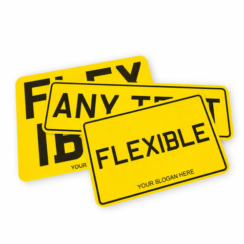 Flexible show number plate - show,