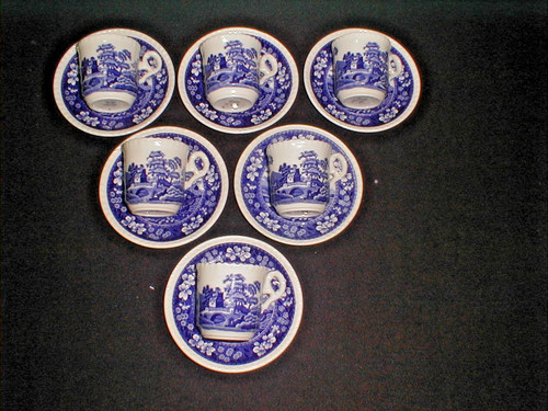 Spode tower blue white - spode,
