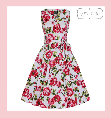 Hearts roses 50s vintage - &,
