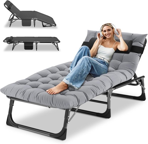 Folding sun lounger - folding, recliners