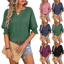 UK Women's Frill Sleeve V Neck
