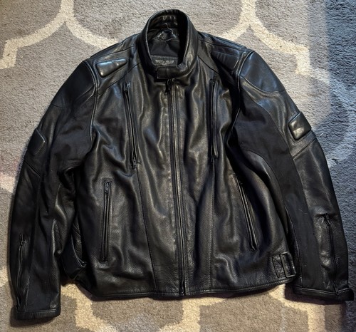 Black padded leather - ,