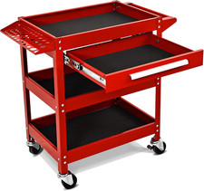 Rolling Tool Cart 3 Tier Steel