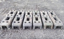 Six Heras Type Fencing Feet Temporary Fencing Panel Bases Site Security Fence