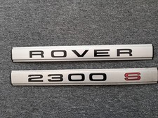 Rover SD1 Tailgate Badges Pair Genuine Rover