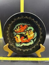 Russian Lacquer Plate Troika