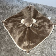 B&M Baby Comforter Security Blanket & Rattle Brown Elli the Elephant ❤️