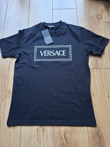 Versace men black crew - l,