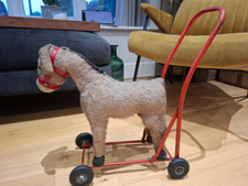 Vintage Tri-ang / Lines Bros Mohair Push-Along Horse – Made in England 