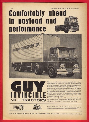 Old truck advert - advert, guy