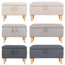 Upholstered Footstool w/