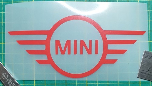 Mini decal sticker bumper - mini,