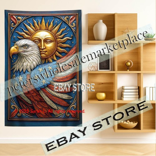 American eagle tapestry - eagle,
