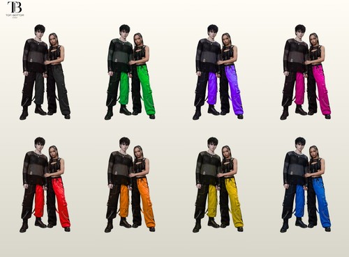 Gothic emo multi pocket - emo,