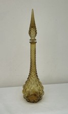 Vintage Retro Amber Glass