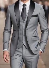 Men's Suit Set] 3pcs Men's