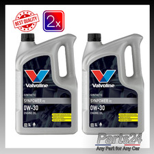 2x Valvoline SynPower FE 0W-30 0W30 Fully Synthetic Engine Oil - 5L