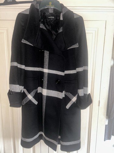Jaeger black and - and, wool