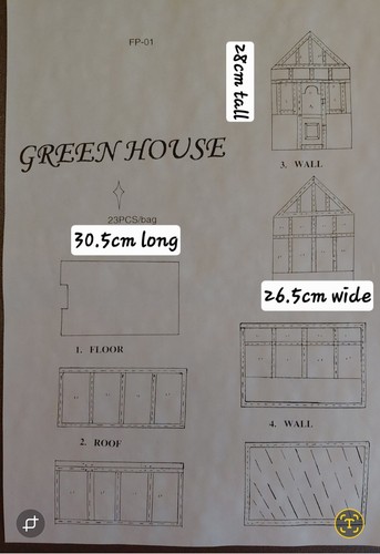 Dolls house conservatory kit - house,