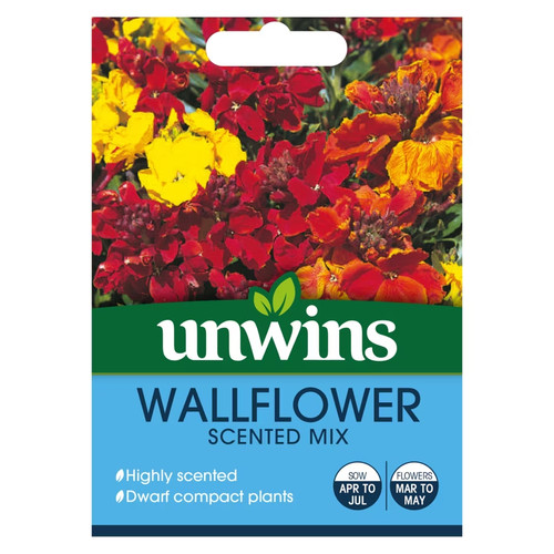 Unwins wallflower scented mix - wallflower,