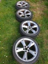 Audi A5 8T Grey Wheel Alloy With Tyres Rim 19 Set Of 4