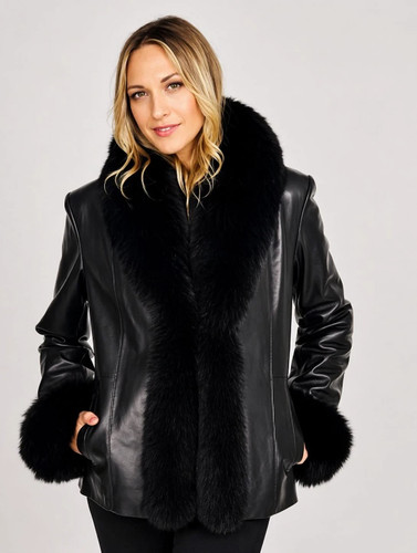 Authentic fur women black - fur,