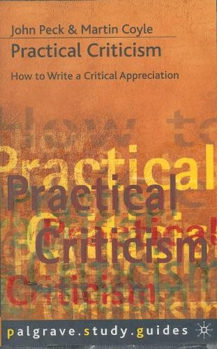 Practical criticism martin - criticism, by