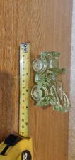 Vintage Green Glass Car Ornament