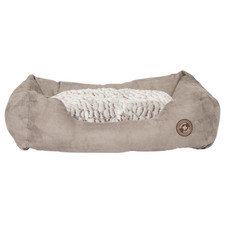 Faux Suede Dog Bed - Danish