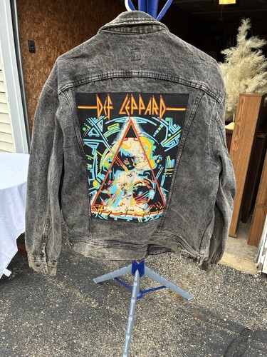 Vintage def leppard gray denim - vintage,