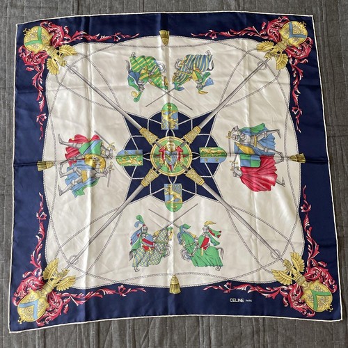 Celine large size silk scarf - celine,