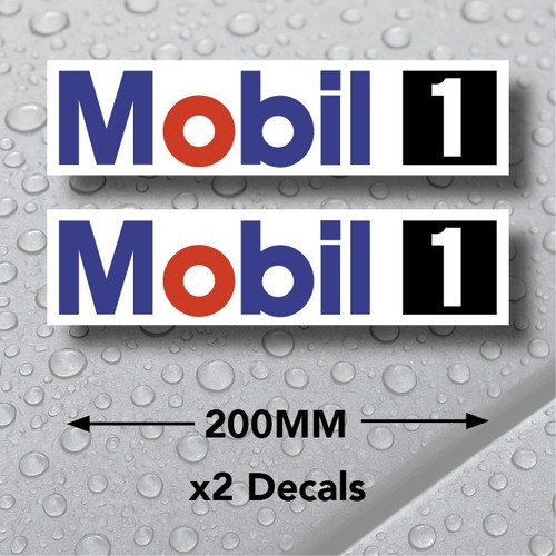 Mobil oil vinyl sticker x2 - vinyl,