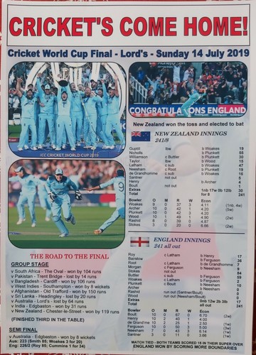 England 2019 icc cricket world - 2019,