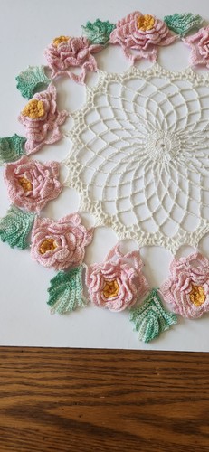 Vintage pink and ecru - and,