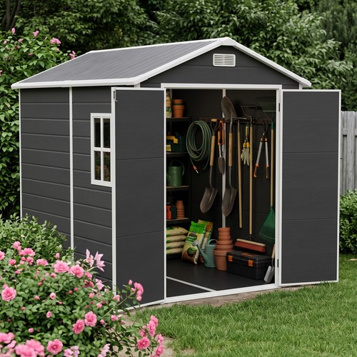 8x6 6x6 5x3 plastic garden - 8x6,