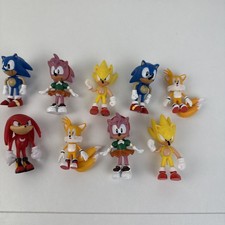 Sonic The Hedgehog x9 piece set Action Figures Doll Model Collectible Toys Kids!